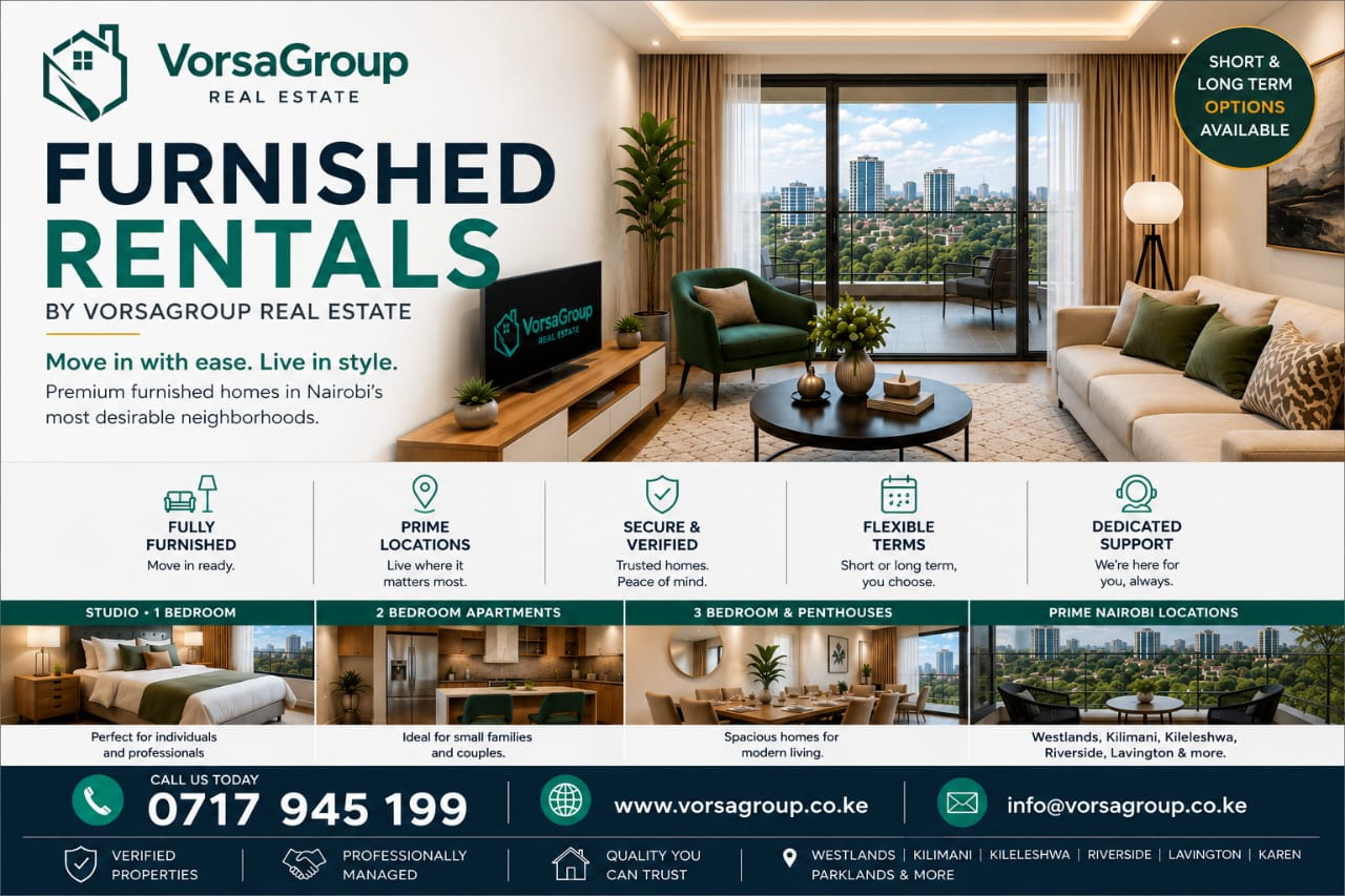 Furnished Apartments flats for Rent in Nairobi, Kenya. Studio, 1, 2, 3, 4 beds units in top locations i.e Westlands, Kilimani, and Lavington. (7)